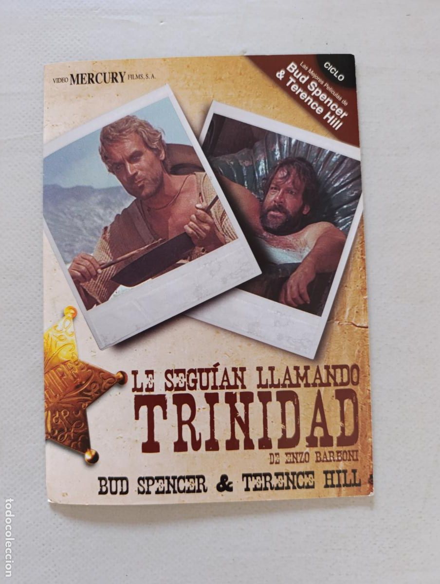 Cine: DVD LE SEGUIAN LLAMANDO TRINIDAD - BUD SPENCER, TERENCE HILL - FUNDA FINA CARTON (Q9)