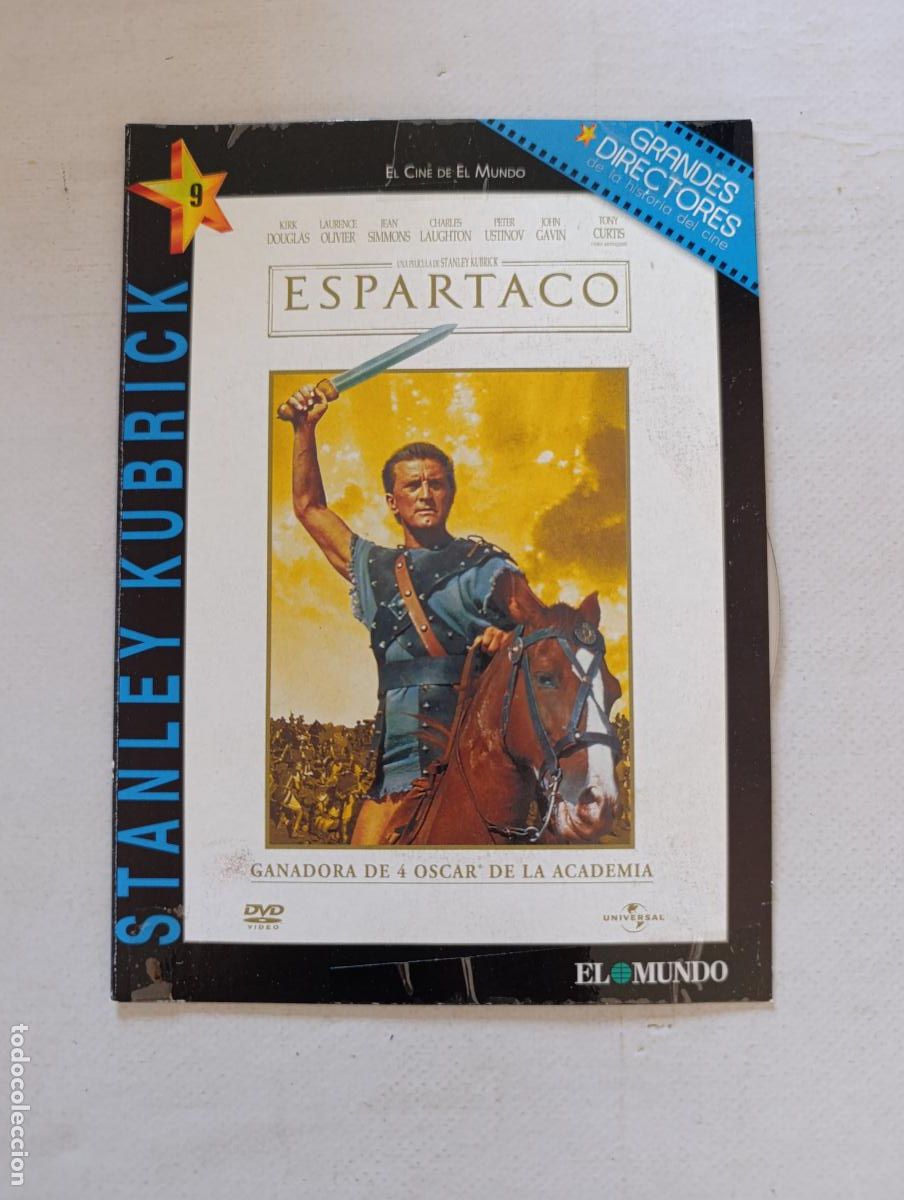 Cine: DVD ESPARTACO - KIRK DOUGLAS - FUNDA FINA CARTON (1E)