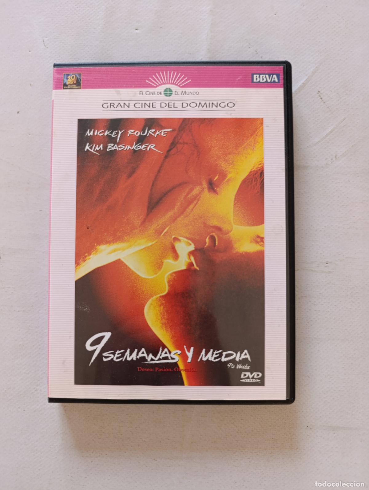 Cine: DVD 9 SEMANAS Y MEDIA - MICKEY ROURKE, KIM BASINGER (1H)