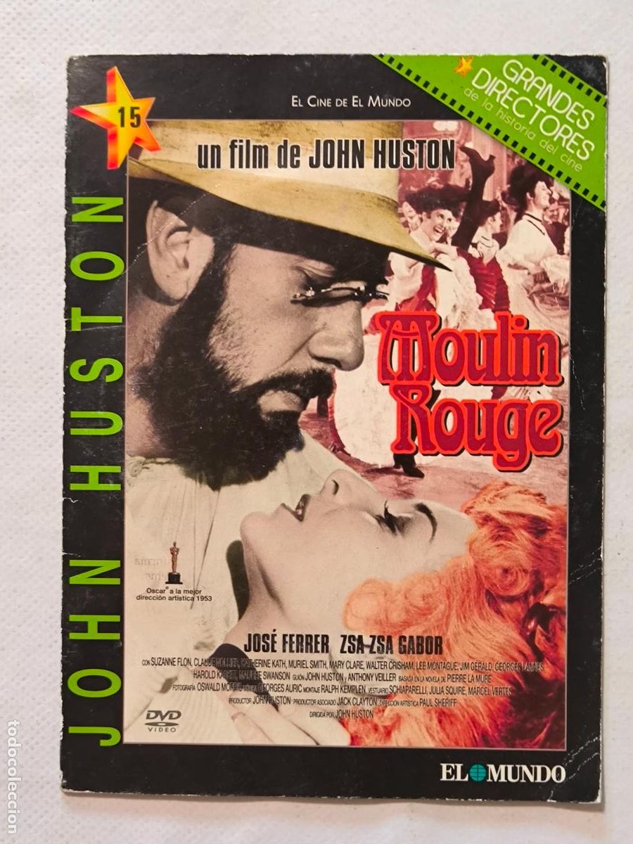 Cine: DVD MOULIN ROUGE - JOHN HUSTON - FUNDA FINA CARTON (5W)
