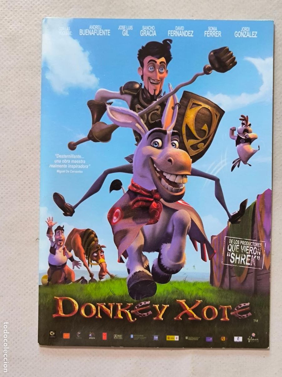 Cine: DVD DONKEY XOTE - FUNDA FINA CARTON (5W)