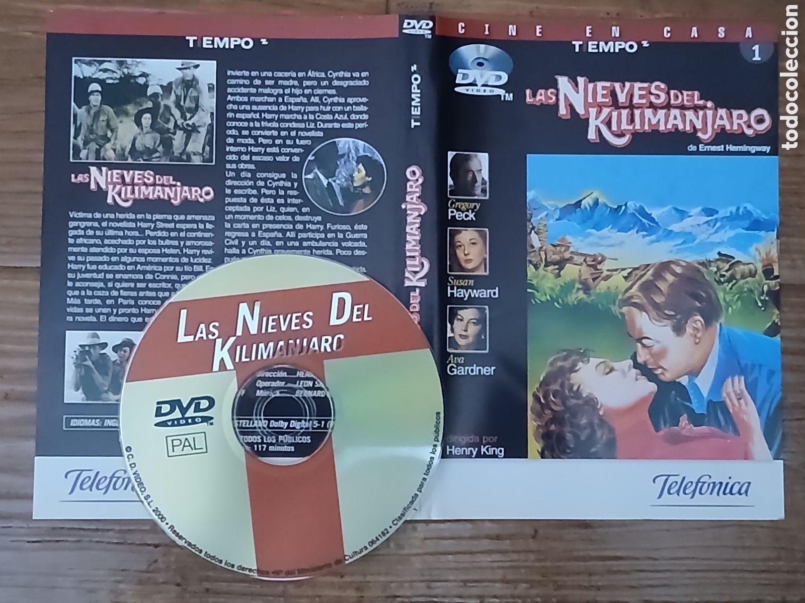 Cine: Dvd Las Nieves del Kilimanjaro -Gregory Peck-