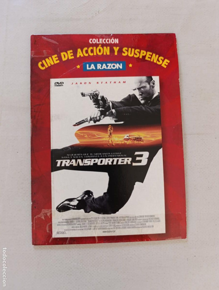 Cine: DVD TRANSPORTER 3 - JASON STATHAM - FUNDA FINA CARTON (2G)