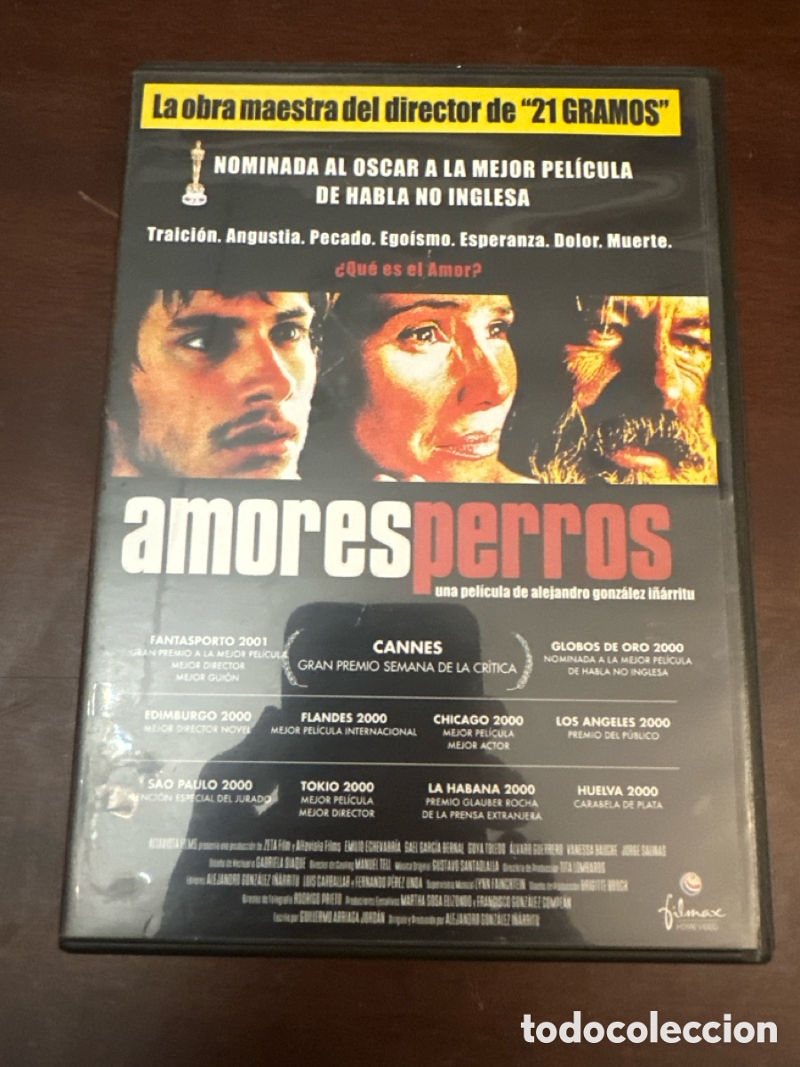 Cine: DVD AMORES PERROS GAEL GARC&Iacute;A BERNAL,GOYA TOLEDO, &Aacute;LVARO GUERRERO