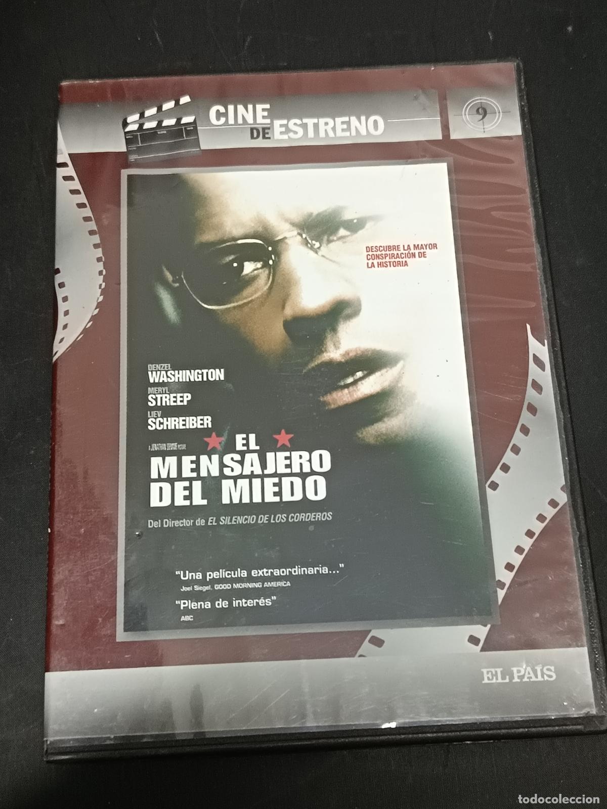 Cine: El mensajero del miedo con Denzel Washington, Meryl Streep... DVD THRILLER.