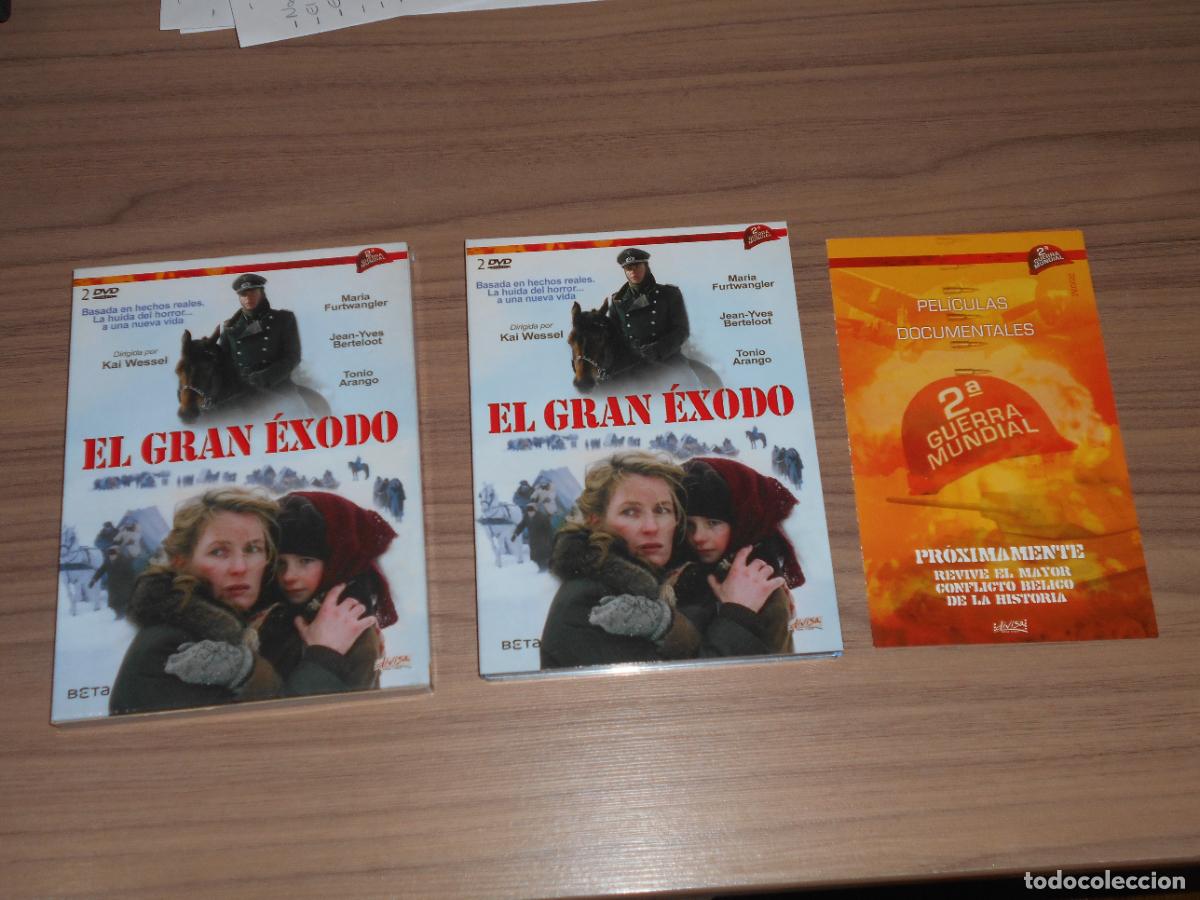 Cine: EL GRAN EXODO Edicion Especial 2 DVD de KAI ESSEL Maria Furtwangler COMO NUEVA