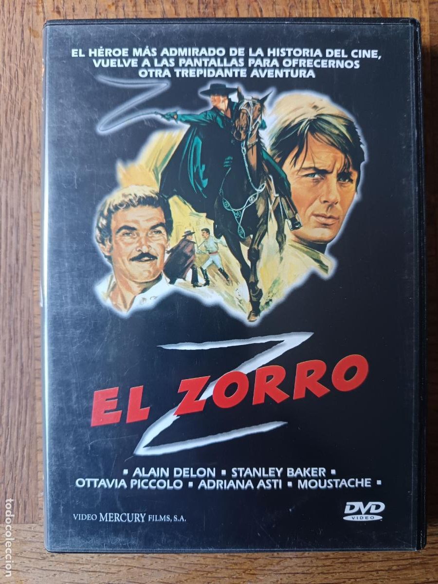 Cine: EL ZORRO con Alain Delon... DVD Aventuras.