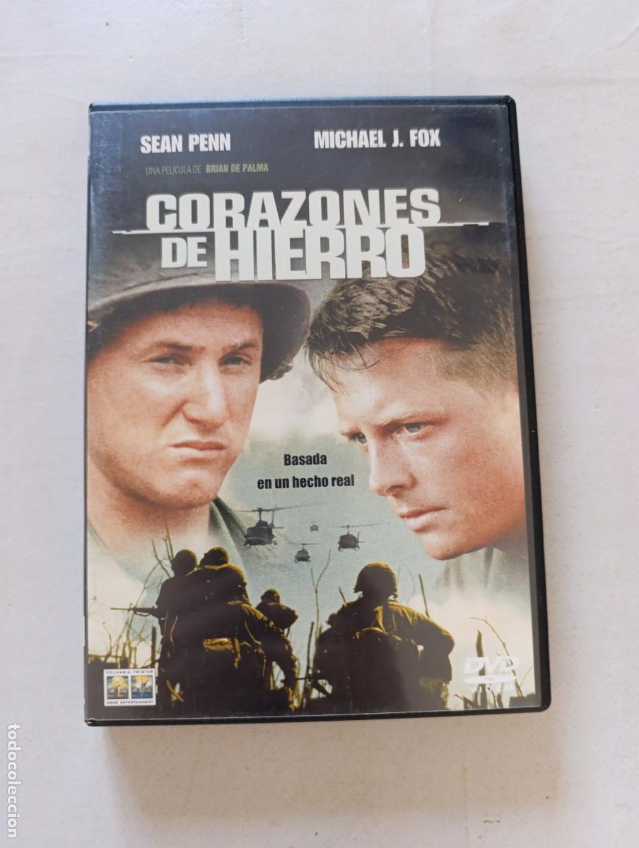 Cine: DVD CORAZONES DE HIERRO - SEAN PENN, MICHAEL J. FOX - INCLUYE LIBRETO (2N)