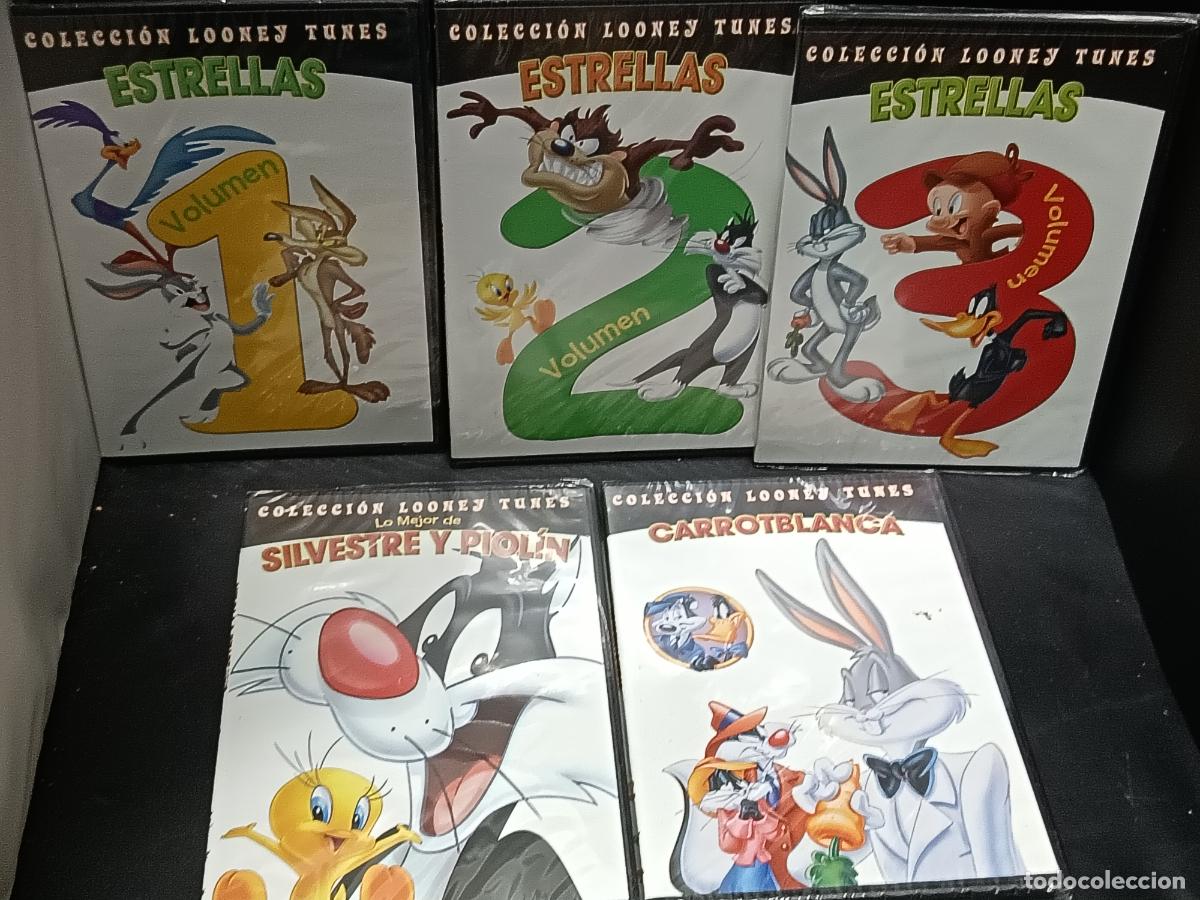 Kino: LOONEY TUNES Cortos Cl&aacute;sicos. Colecci&oacute;n de 5 DVDs. Incluye la Pel&iacute;cula Bugs Bunny: Carrotblanca