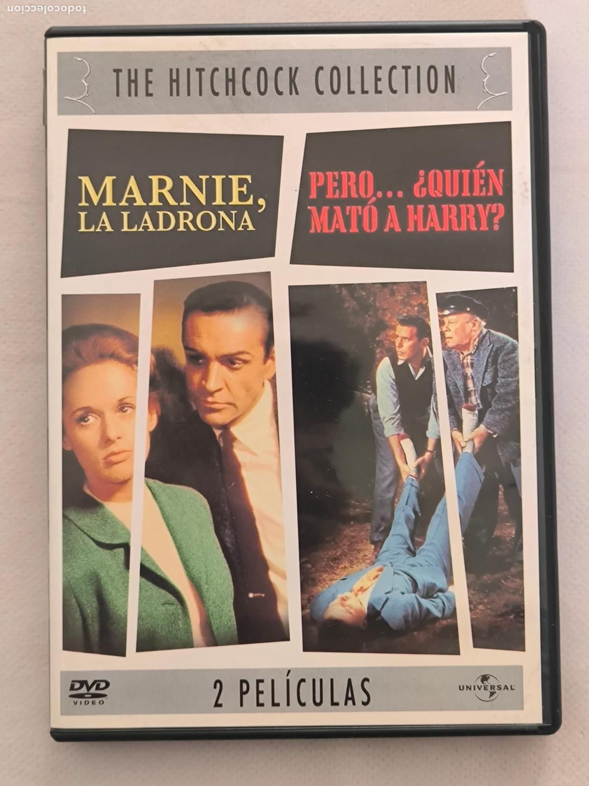 Cine: DVD MARNIE, LA LADRONA / PERO... &iquest;QUIEN MATO A HARRY? - ALFRED HITCHCOCK - 2 DISCOS (2Vw)