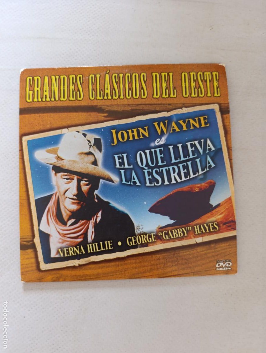 Cine: DVD EL QUE LLEVA LA ESTRELLA - JOHN WAYNE - FUNDA FINA CARTON (3N)