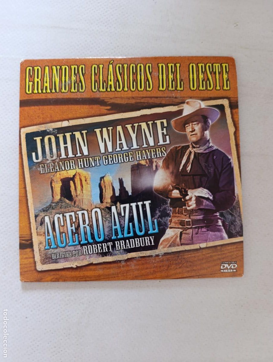 Cine: DVD ACERO AZUL - JOHN WAYNE - FUNDA FINA CARTON (3N)