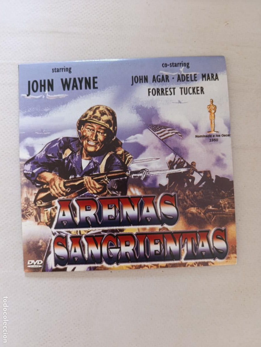 Cine: DVD ARENAS SANGRIENTAS - JOHN WAYNE - FUNDA FINA CARTON (3N)