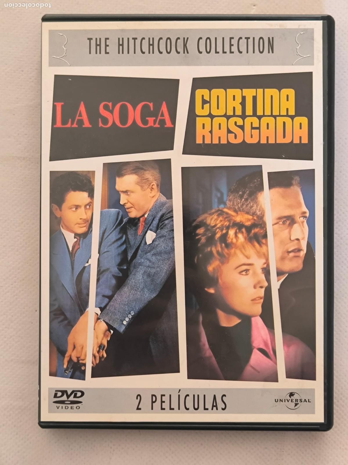 Cine: DVD LA SOGA / CORTINA RASGADA - ALFRED HITCHCOCK - 2 DISCOS (3Sw)