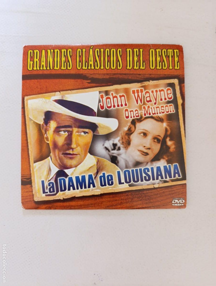 Cine: DVD LA DAMA DE LOUISIAA - JOHN WAYNE - FUNDA FINA CARTON (3Y)