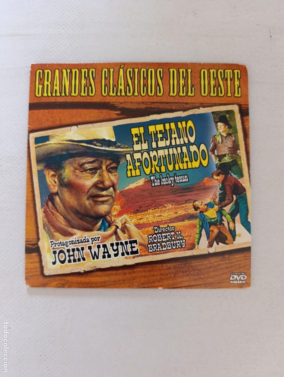 Cine: DVD EL TEJANO AFORTUNADO - JOHN WAYNE - FUNDA FINA CARTON (4A)