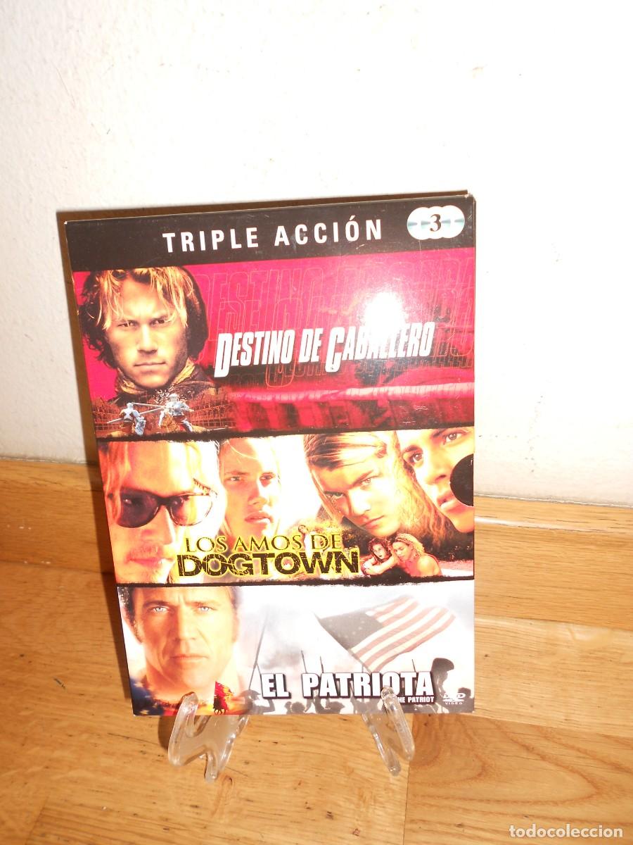 Cine: DESTINO de CABALLERO + los AMOS de DOGTOWN + el PATRIOTA - Pack : HEATH LEDGER con 3 DVDs - 1&euro;y+