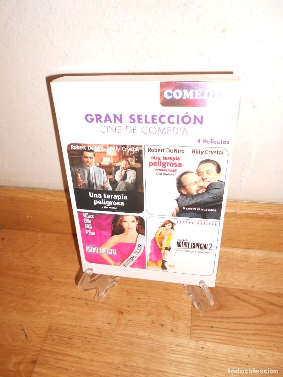 Cine: una TERAPIA PELIGROSA + otra TERAPIA PELIGROSA + Miss AGENTE ESPECIAL 1 y 2 - 4 DVDs PRECINTADO 1&euro;y+