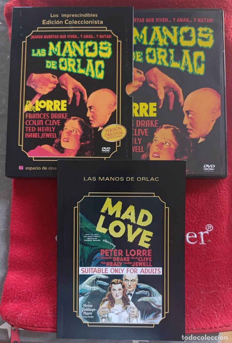 Cine: LAS MANOS DE ORLAC -DVD+ AMPLIO LIBRETO - PETER LORRE - IMPRESCINDIBLES CORTE INGLES - TERROR