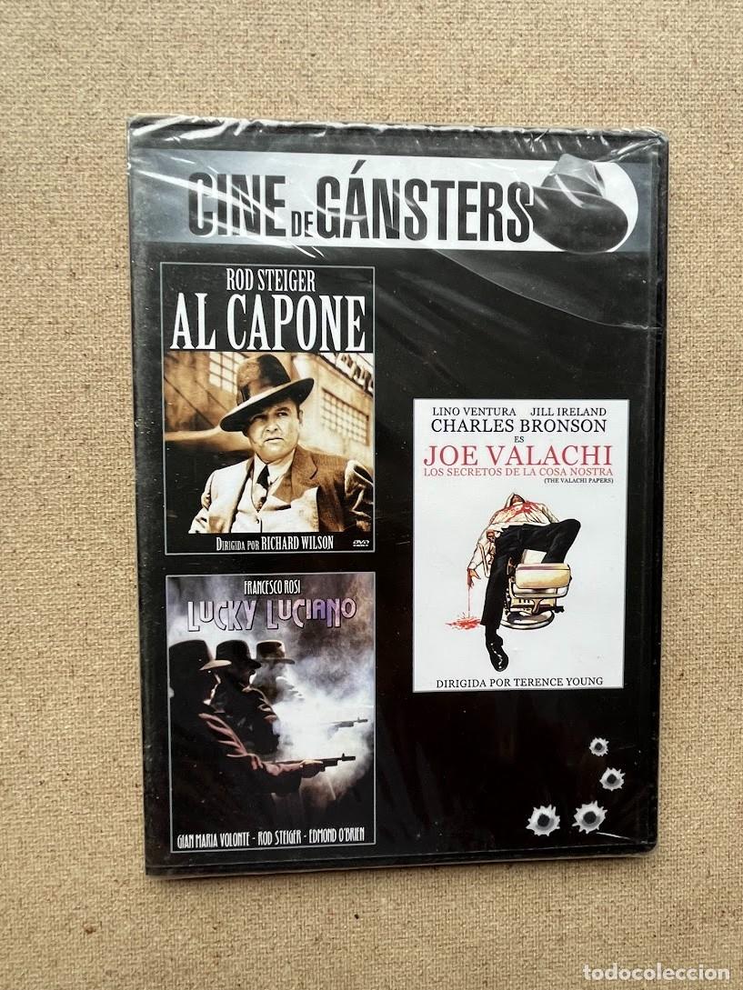 Cine: Al Capone / Los secretos de la Cosa Nostra, J. Valachi / Lucky Luciano / 1 DVD, 3 Pel&iacute;culas / SLIM