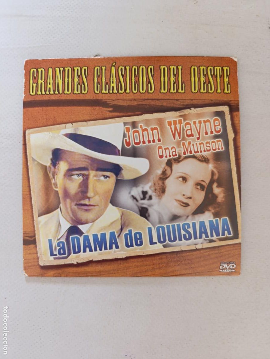 Cine: DVD LA DAMA DE LOUISIAA - JOHN WAYNE - FUNDA FINA CARTON (4A)
