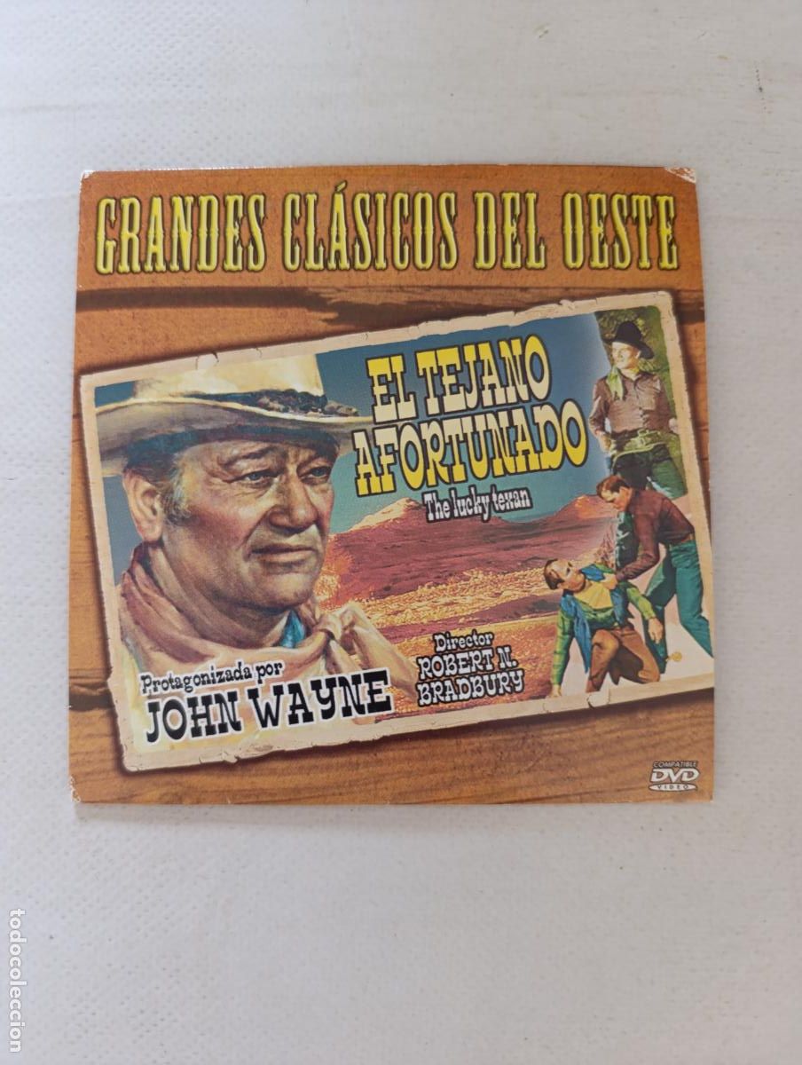 Cine: DVD EL TEJANO AFORTUNADO - JOHN WAYNE - FUNDA FINA CARTON (3Y)