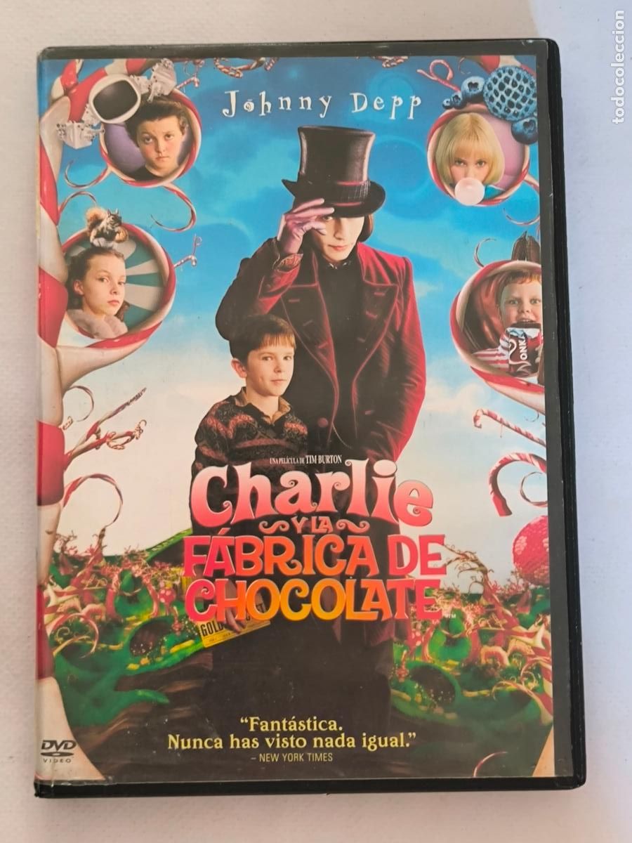 Cine: DVD CHARLIE Y LA FABRICA DE CHOCOLATE - JOHNNY DEPP (3W)