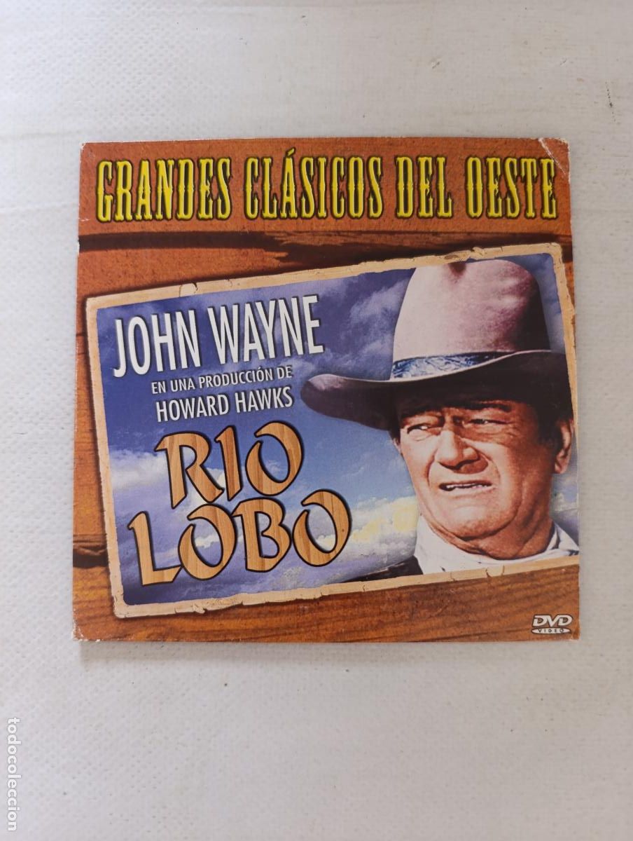 Cine: DVD RIO LOBO - JOHN WAYNE - FUNDA FINA CARTON (4C)