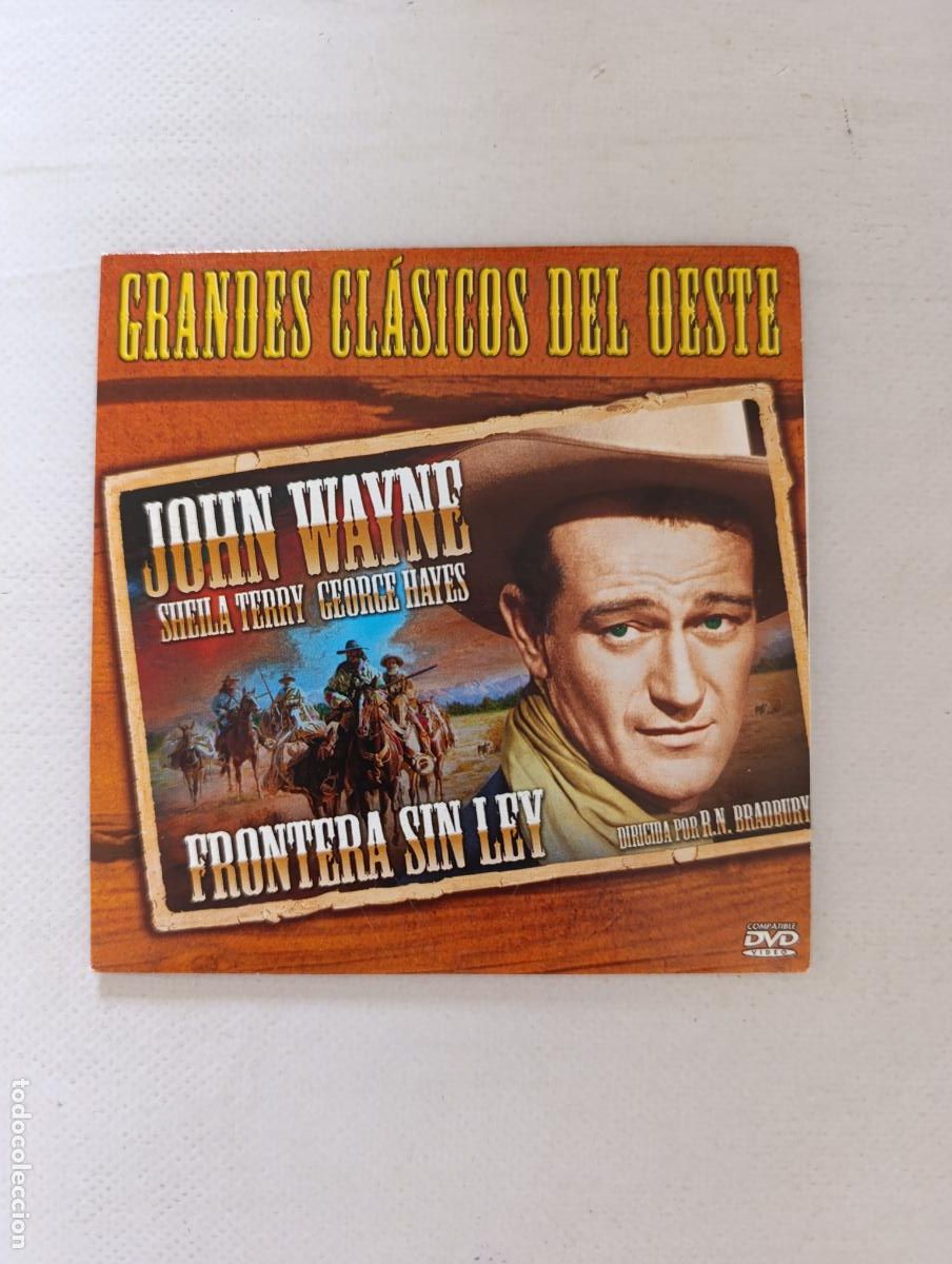 Cine: DVD FRONTERA SIN LEY - JOHN WAYNE - FUNDA FINA CARTON (4E)