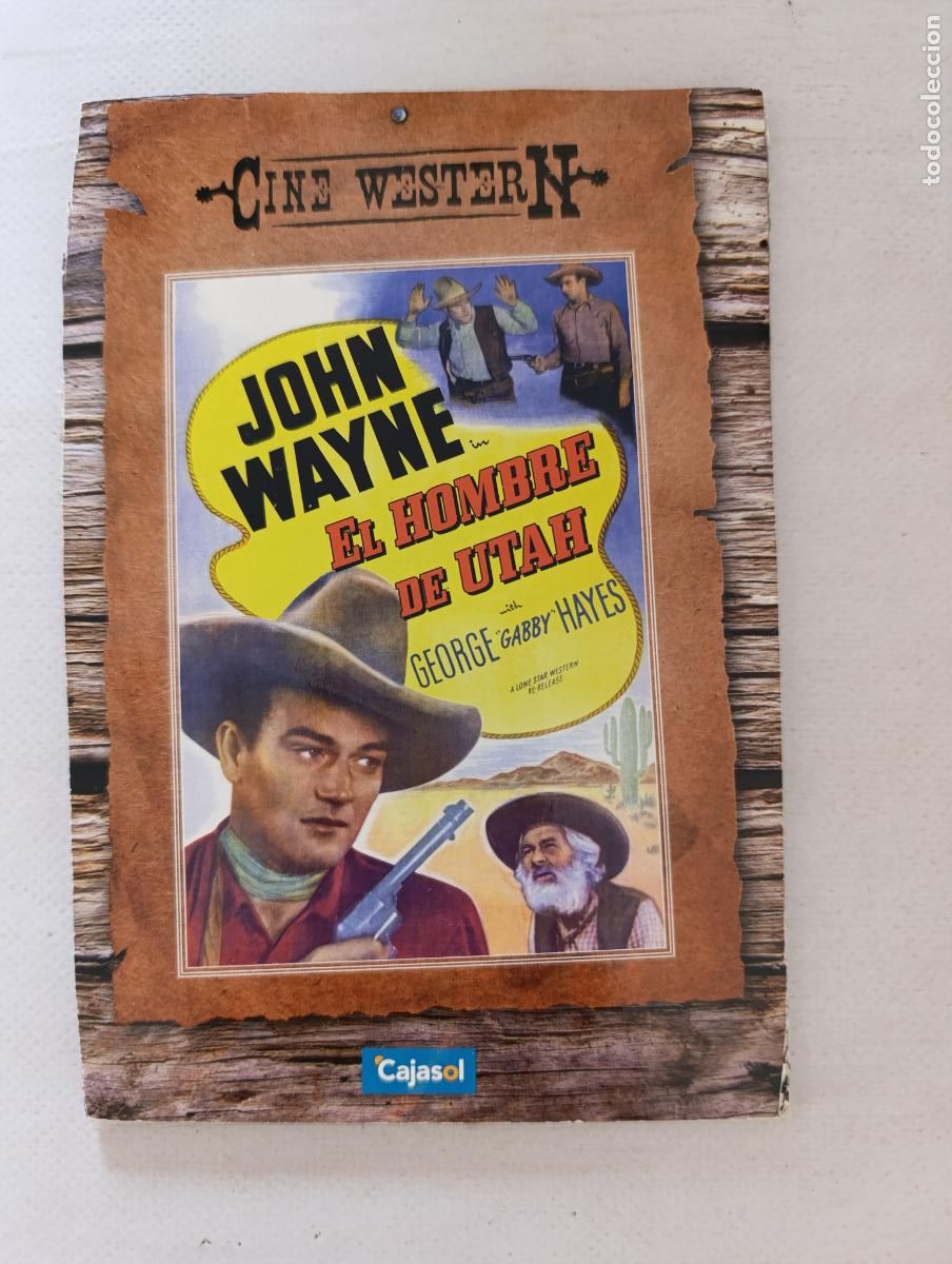 Cine: DVD EL HOMBRE DE UTAH - JOHN WAYNE - FUNDA FINA CARTON (4&Ntilde;)