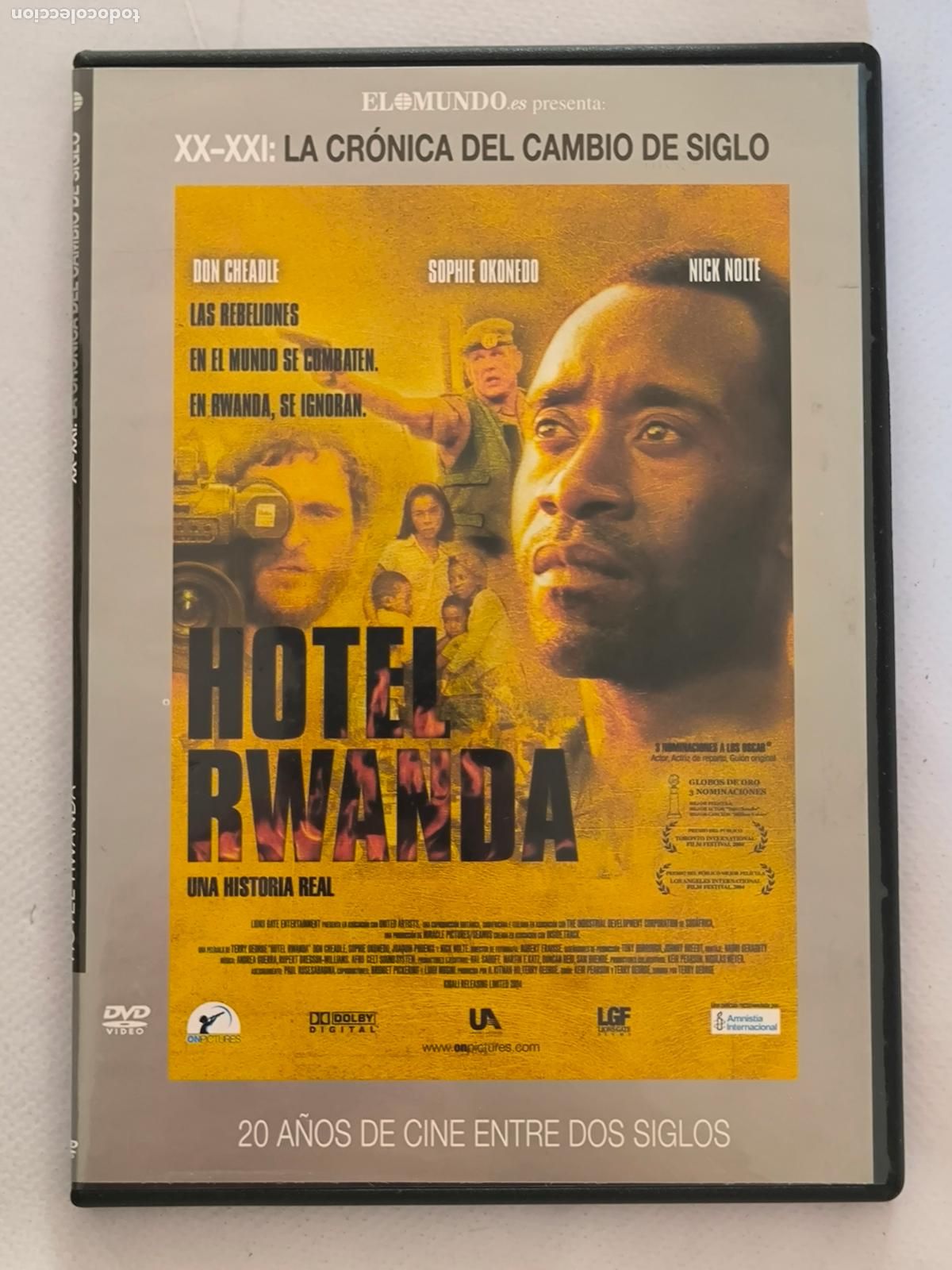 Cine: DVD HOTEL RWANDA - DON CHEADLE - CAJA SLIM (4R)