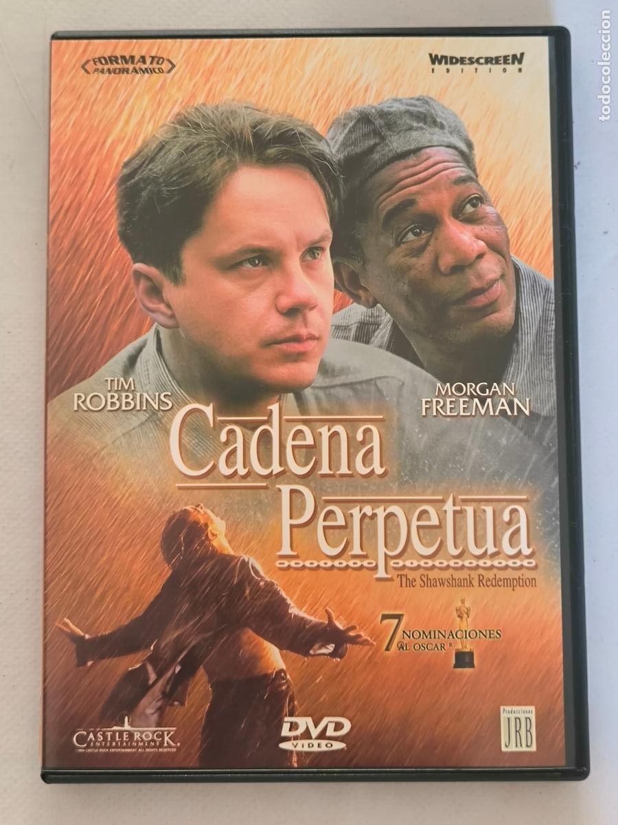 Cine: DVD CADENA PERPETUA - TIM ROBBINS, MORGAN FREEMAN (4S)