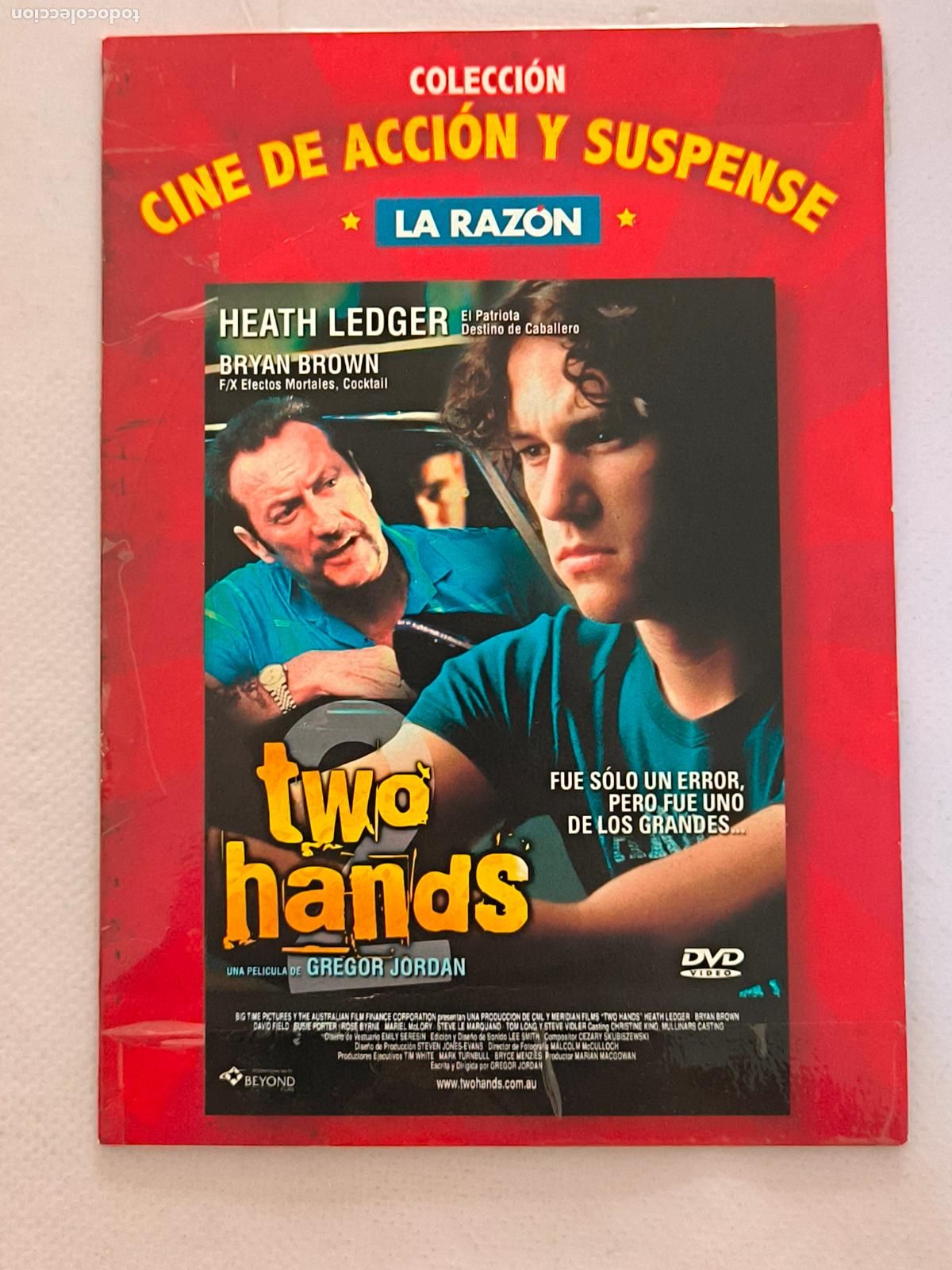 Cine: DVD TWO HANDS - HEATH LEDGER - FUNDA FINA CARTON (6I)