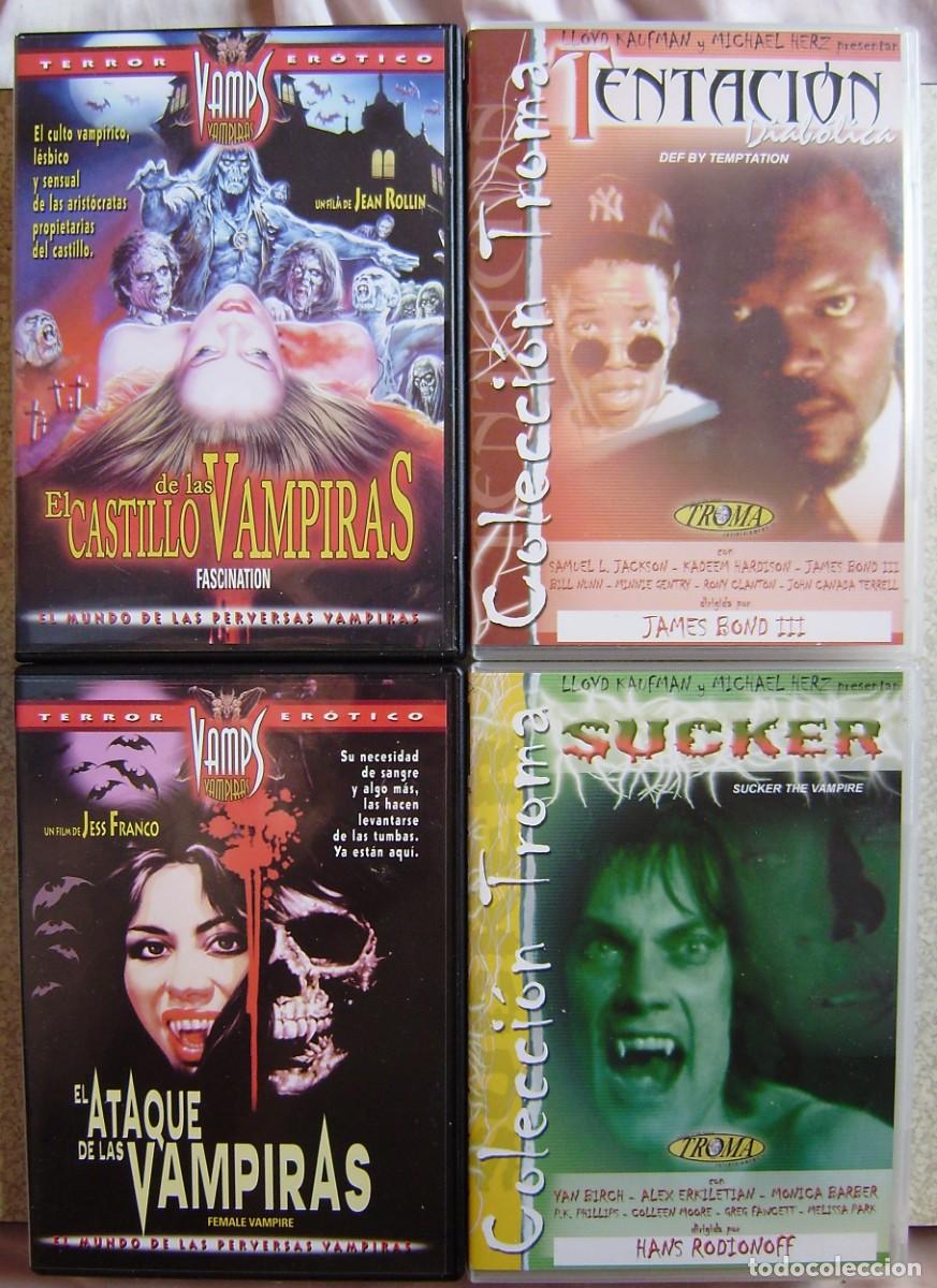 Cine: LORE DE 4 DVD&acute;S DE TERROR..2 EROTICAS + 2 DE TROMA