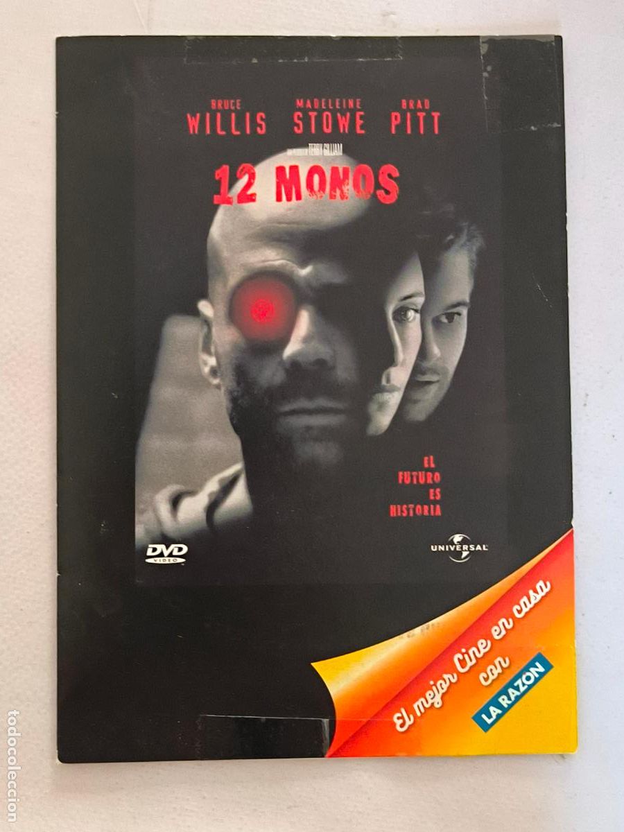 Cine: DVD 12 MONOS - BRUCE WILLIS - FUNDA FINA CARTON (6I)