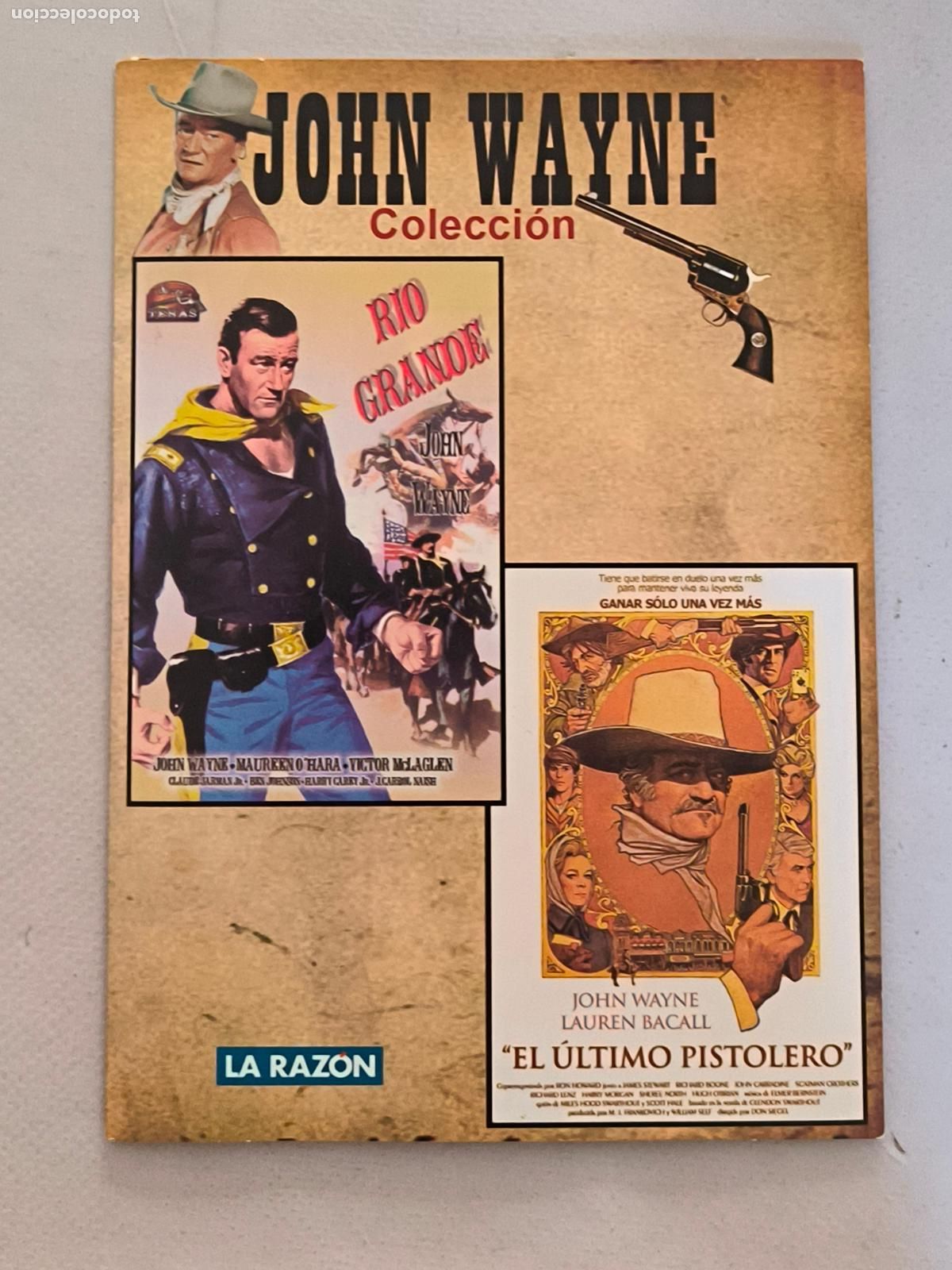 Cine: DVD RIO GRANDE / EL ULTIMO PISTOLERO - FUNDA FINA CARTON (6I)