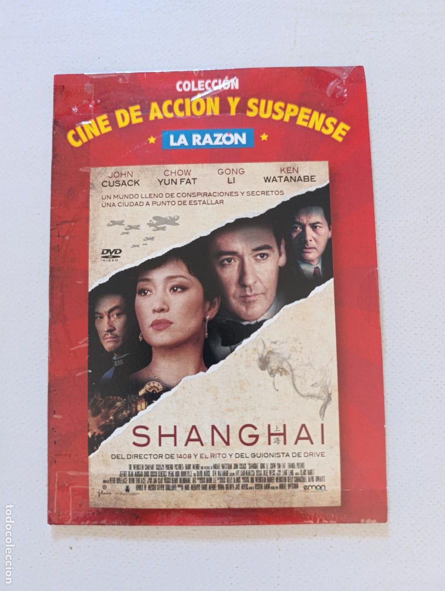 Cine: DVD SHANGHAI - JOHN CUSACK, CHOW YUN FAT - FUNDA FINA CARTON (4&Ntilde;)