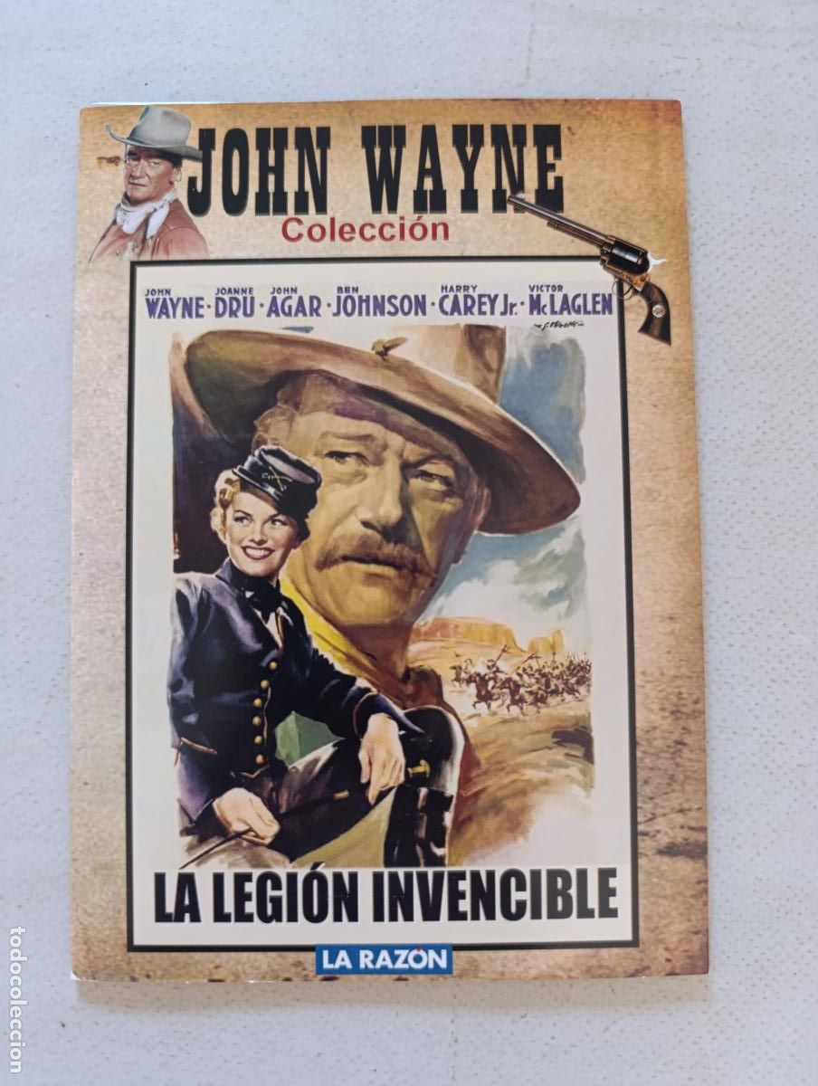 Cine: DVD LA LEGION INVENCIBLE - JOHN WAYNE - FUNDA FINA CARTON (4P)