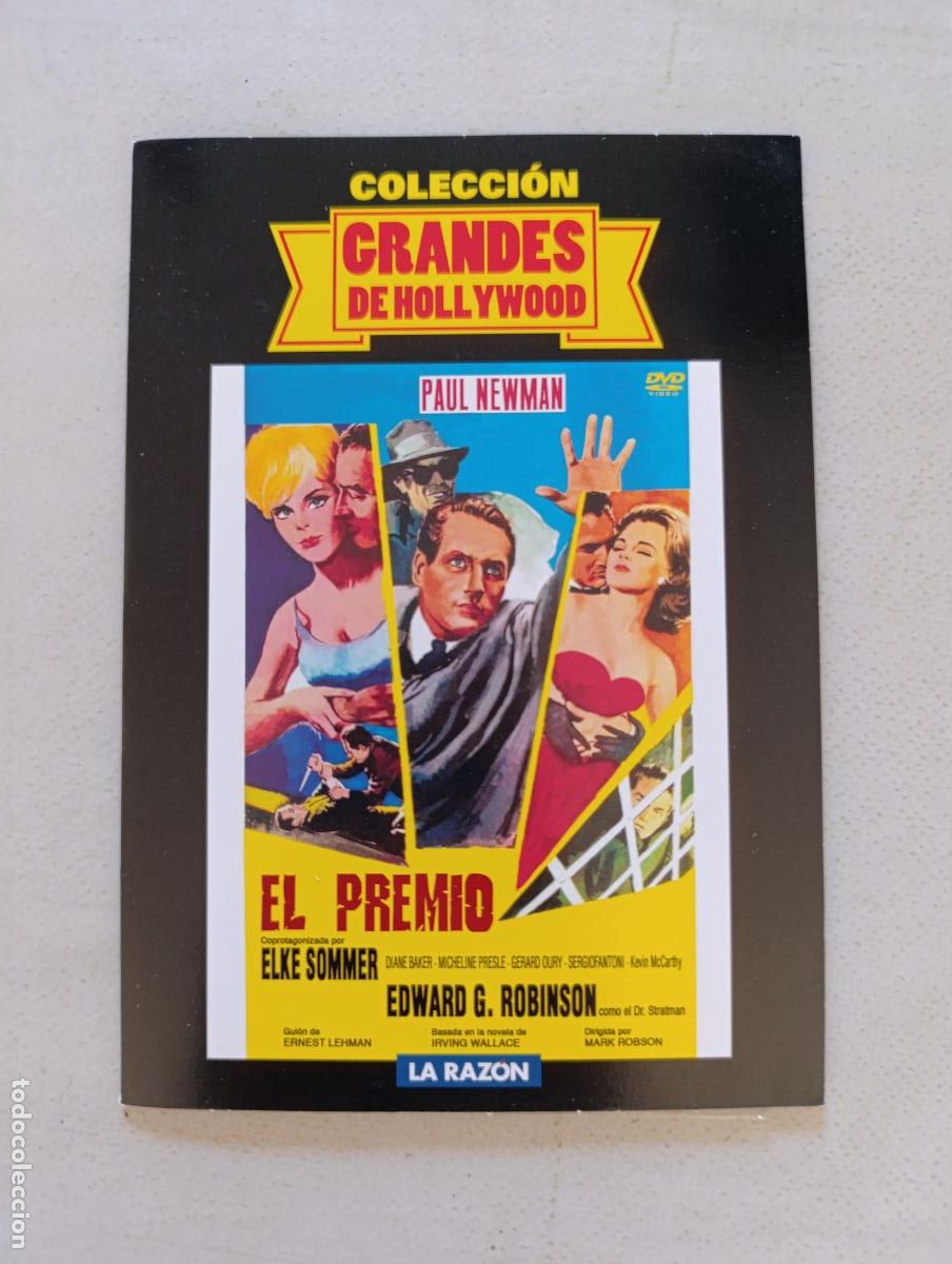 Cine: DVD EL PREMIO - PAUL NEWMAN - FUNDA FINA CARTON (5A)