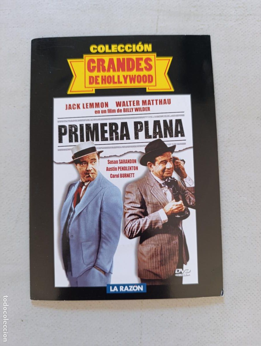 Kino: DVD PRIMERA PLANA - BILLY WILDER - JACK LEMMON - FUNDA FINA CARTON (5A)