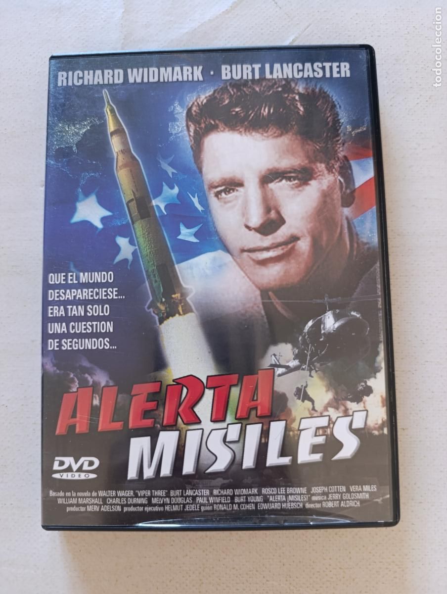 Cine: DVD ALERTA MISILES - RICHARD WIDMARK, BURT LANCASTER (5C)