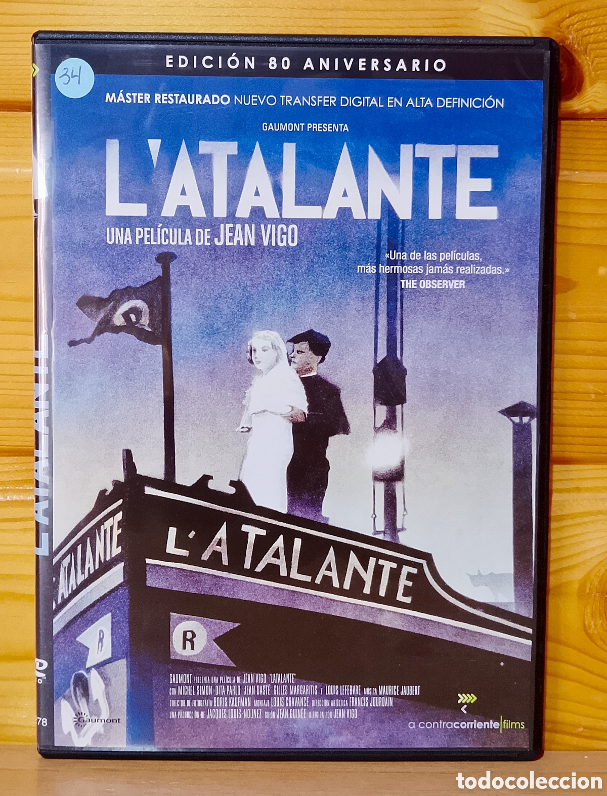 Cine: DVD L'atalante Jean Vigo