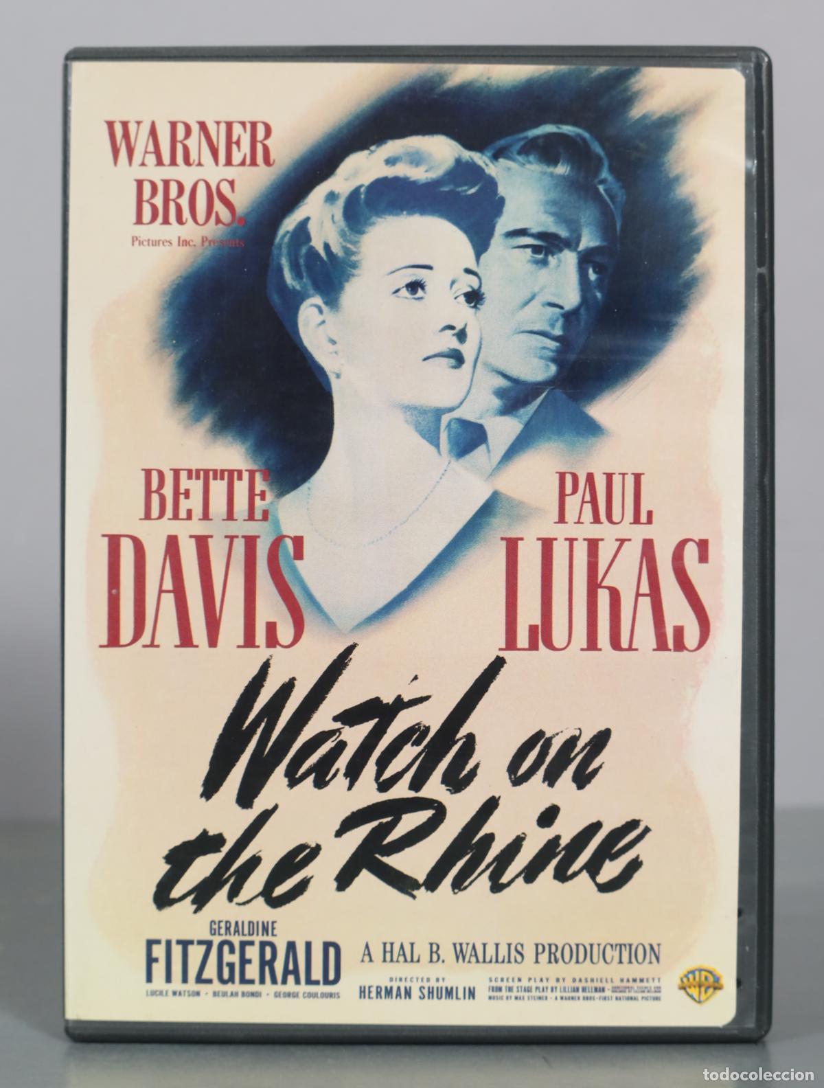 Cine: DVD. Watch on the Rhine - Bette Davis, Paul Lukas - Herman Shumlin