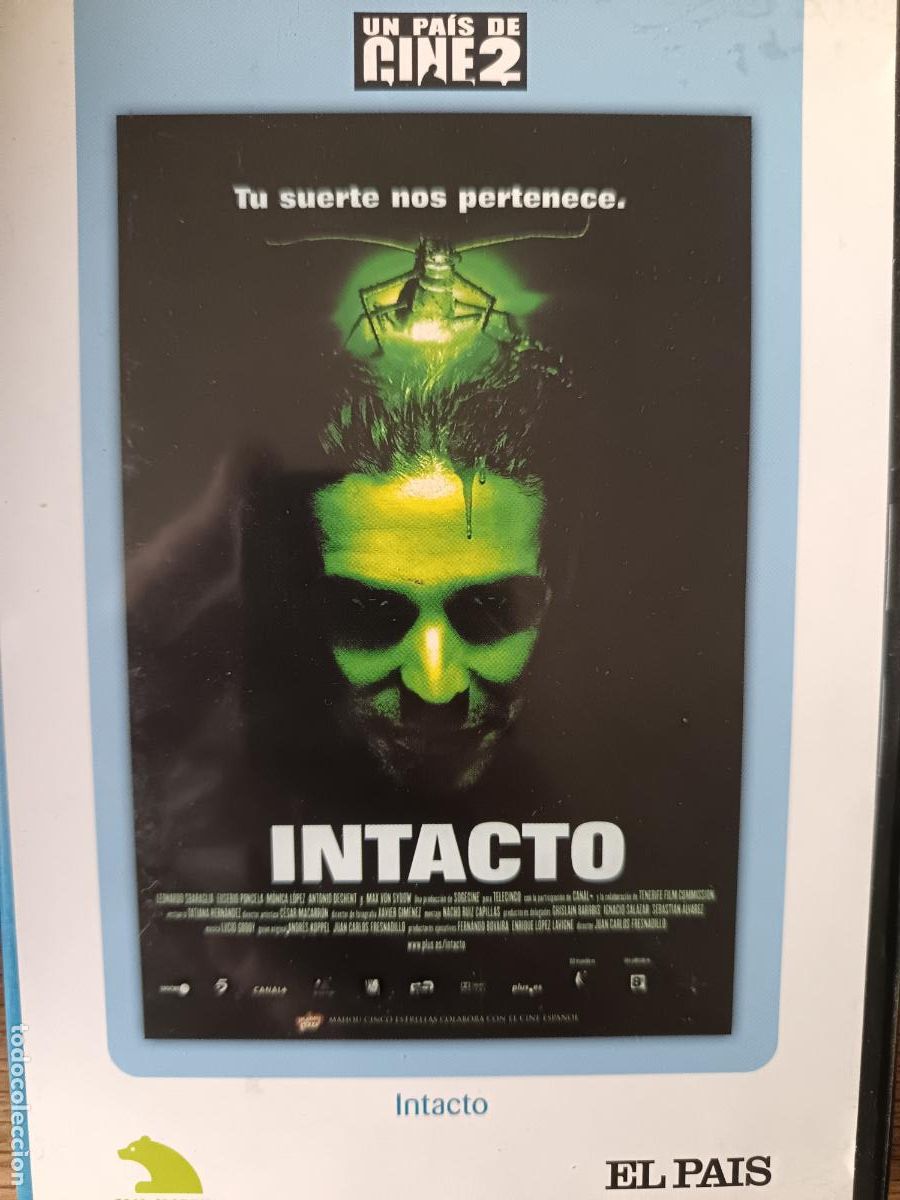 Cine: INTACTO de Juan Carlos Fresnadillo con Leonardo Sbaraglia, Max von Sydow... DVD Cine espa&ntilde;ol.