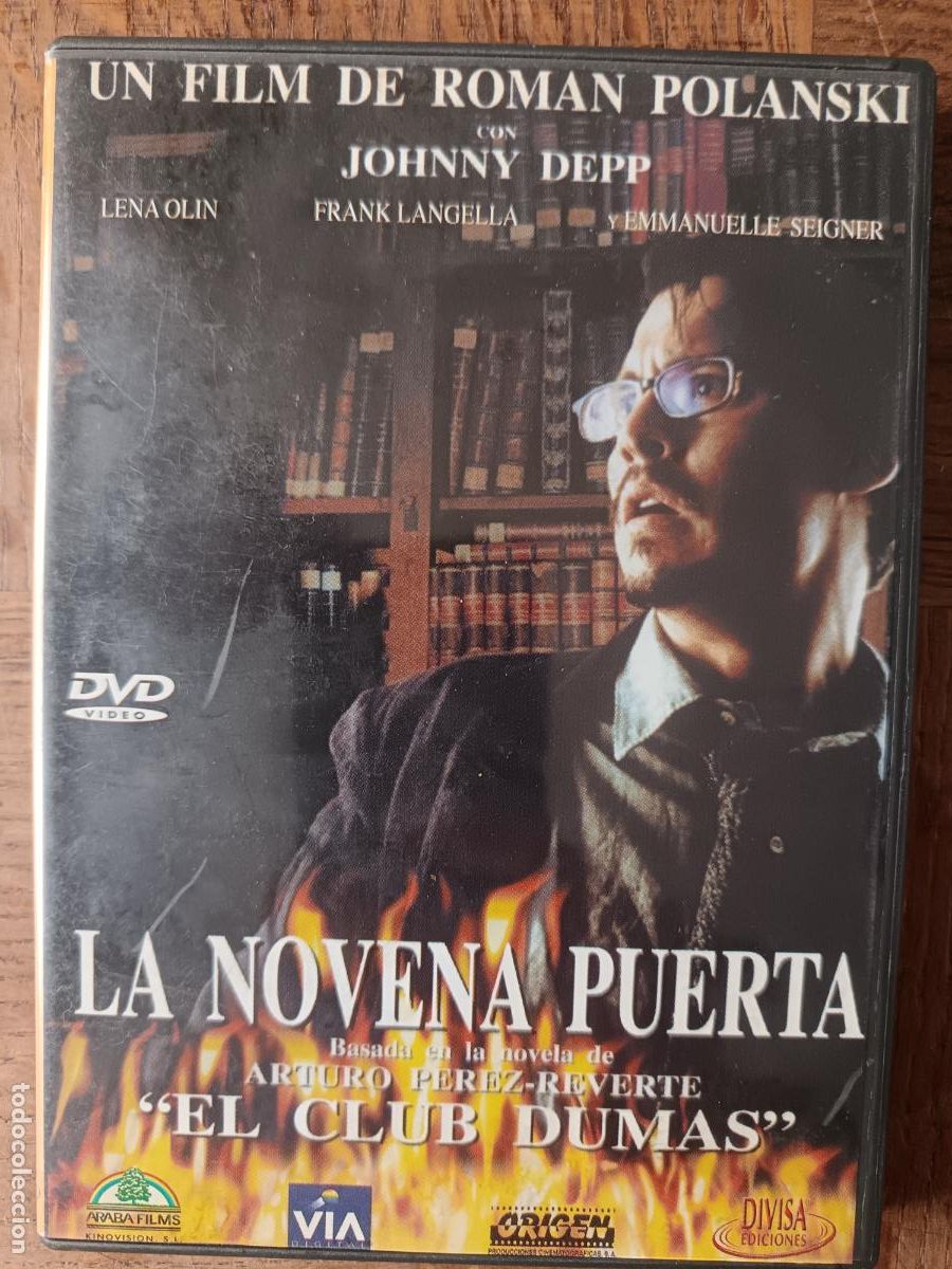 Cine: LA NOVENA PUERTA de Roman Polanski con Johnny Depp, Frank Langella... DVD Thriller/ Terror