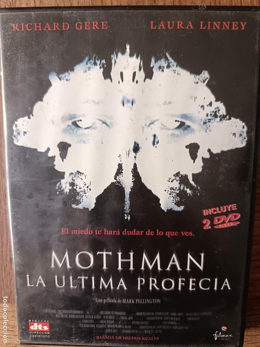 Cine: Mothman: La &uacute;ltima profec&iacute;a con Richard Gere, Laura Linney... ESPECIAL 2DVD Terror