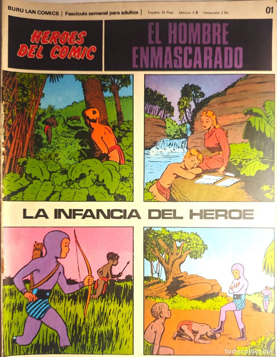 Cine: EL HOMBRE ENMASCARADO &ndash; TOMO 0 &ndash; 11 de 12 fasc&iacute;culos 01-012 &ndash; Buru Lan 1972 &ndash; Lee Falk / Ray Moore