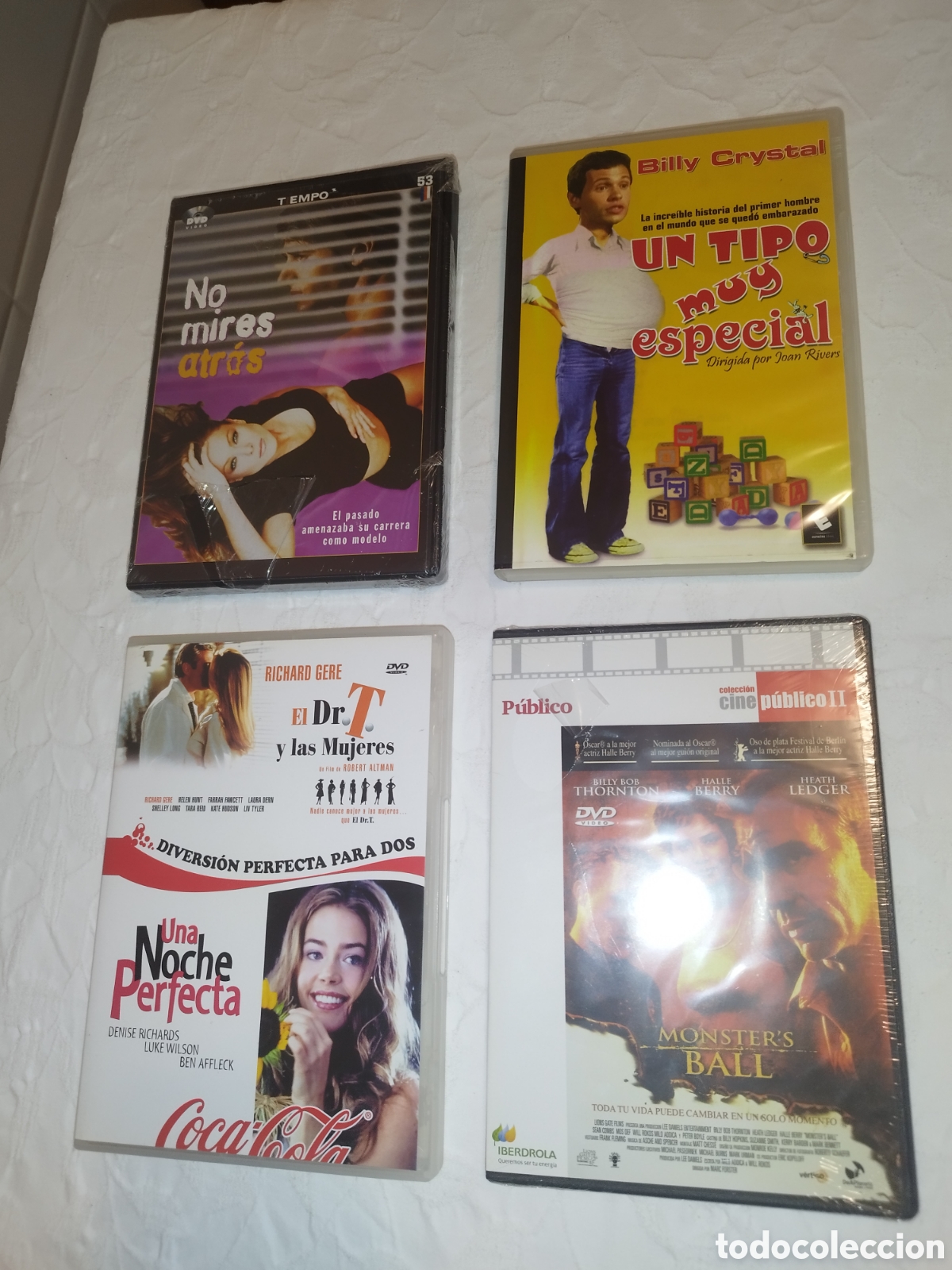 Cinema: DVD. 5 PELICULAS:NO MIRES ATRAS/UN TIPO MUY ESPECIAL/EL Dr.T Y.../ UNA NOCHE PERFECTA/MONSTER&acute;S BALL