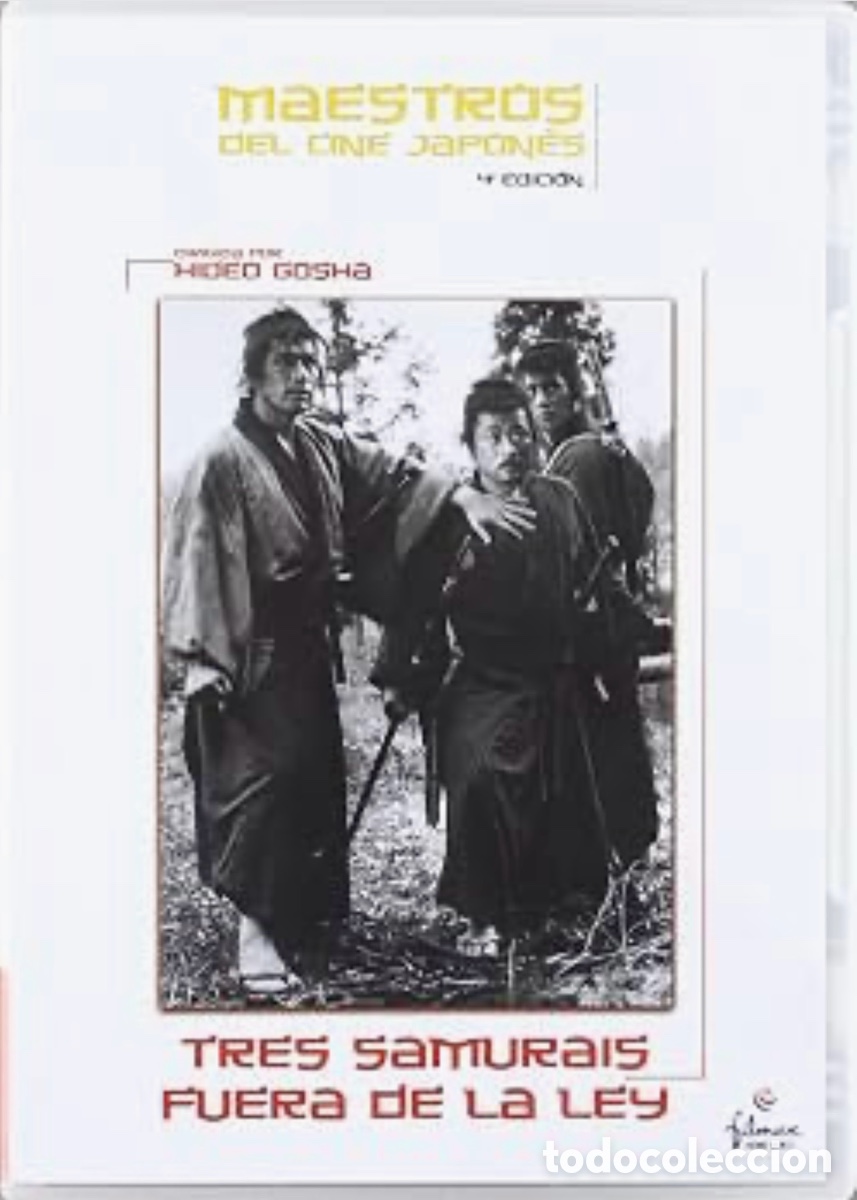 Cine: Tres Samurais fuera de la Ley DVD HIDEO GOSHA