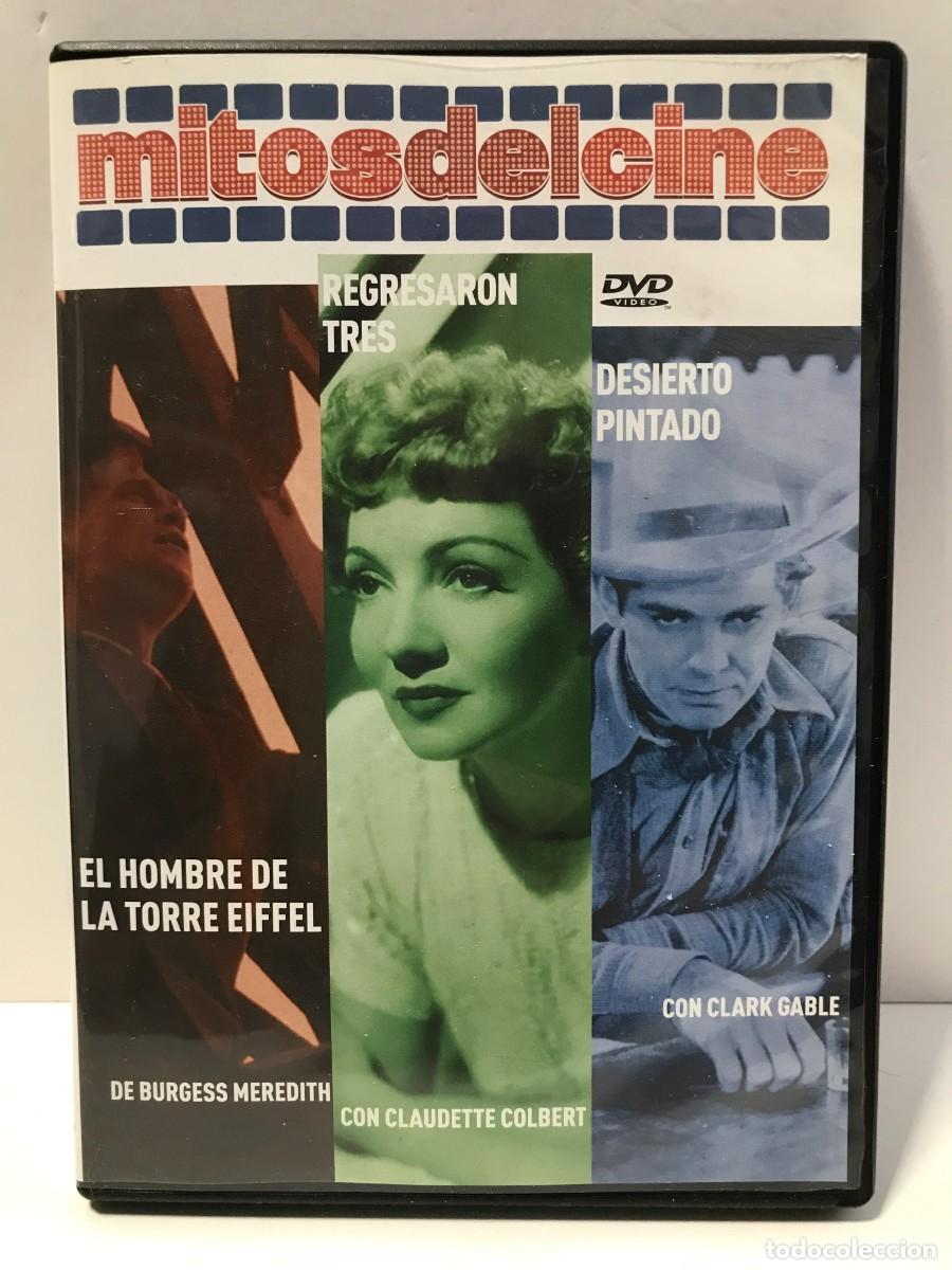 Cine: DVD MITOS DEL CINE N&ordm; EL HOMBRE DE LA TORRE EIFFEL - REGRESARON TRES - DESIERTO PINTADO